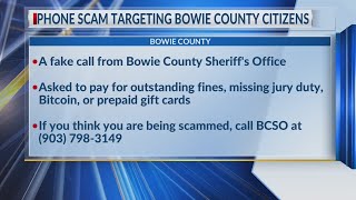 Bowie County Sheriff’s warn of phone scams