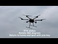 innloi diy 1133mm carbon fiber hexacopter drone with rtk and radar dji e2000 propulsion system