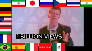 Rick Astley's  Never Gonna Give You Up  in different languages 2022