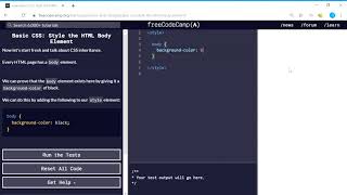 Basic CSS (25/44) | Style the HTML Body Element | freeCodeCamp