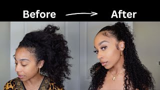 Styling my clip ins!
