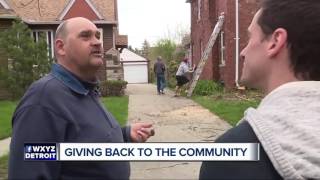 Police officers giving back to community, helping with home makeover