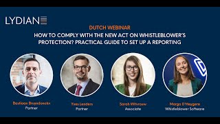 Lydian Webinar - How to comply with the new Act on whistleblower’s protection - Dutch - 19/01/2023