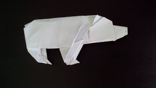 Медведь 🐻 оригами, Bear origami