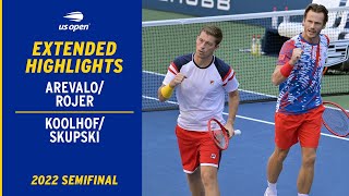 Arevalo/Rojer vs. Koolhof/Skupski Extended Highlights | 2022 US Open Semifinal