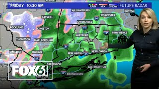 Connecticut weather: snow mix and rain Friday