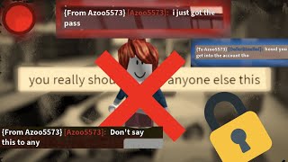 PROOF THAT AZOO5573 WAS PASSWORD GUESSED! I interviewed Azoo5573 in game on ROBLOX!