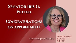 Senator Cordy welcomes Senator Petten to the Senate - May 9, 2023