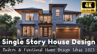 Stunning Single Story House Designs: Modern \u0026 Functional Home Ideas 2025