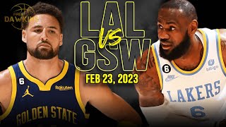 Golden State Warriors vs Los Angeles Lakers Full Game Highlights | Feb 23, 2023 | FreeDawkins