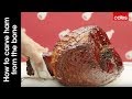 How to carve ham from the bone