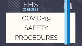 FHS 2020-20201 Welcome & COVID Safety Procedures