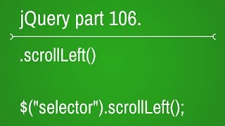jquery scroll left function - part 106