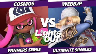 Lights Out TOP 8 - Cosmos (Inkling) Vs. WebbJP (Sheik) Smash Ultimate - SSBU