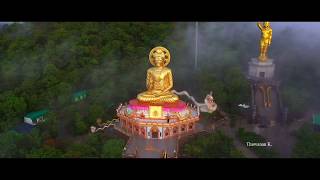 วัดถ้ำผาเกิ้ง อ.เวียงเก่า จ.ขอนแก่น Tham Pha Koeng Temple, Wiang Kao District, Thailand from Above