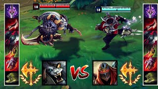 RENGAR vs ZED FULL BUILD FIGHTS \u0026 Best Moments!