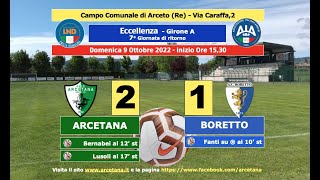 Arcetana - Boretto 2-1