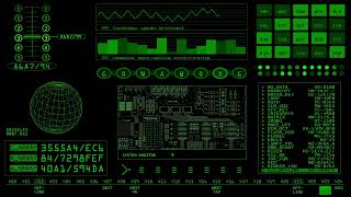 Andy Fielding - Retro SciFi Screensaver Green - 1080p, 12 Hours