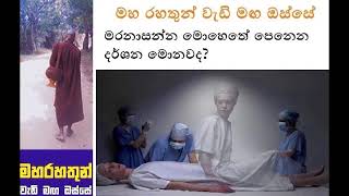 මරනාසන්න මොහෙතේ පෙනෙන දර්ශන මොනවද? Maha Rahathun Wadi Maga Osse 374