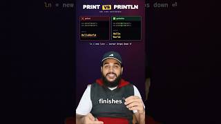 Java's famous Print and Println #java #hacks #quicktips #coding