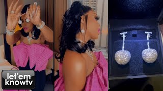 Gucci Mane Just Got His Wife Keyshia Ka'oir These Crazy Diamond Earrings | Pure Jewelry