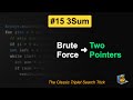 LeetCode #15: 3Sum in Java | Brute Force vs HashSet vs Two Pointers - Optimize Your Triplets!
