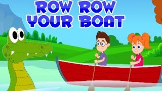 แถวแถวแถวเรือของคุณ | เด็กบ๊อง | เพลงเด็ก | Row Row Your Boat | Baby Nursery Songs | Kids Rhymes