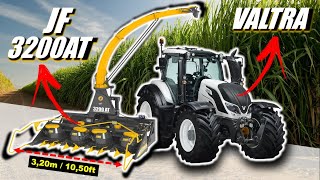 The biggest tractor mounted Forage Harvester JF 3200AT with Valtra T series