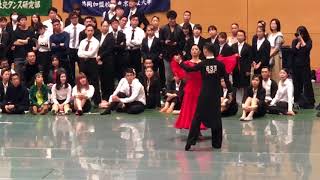 第102回東部日本学生競技ダンス選手権大会タンゴ上位決勝オナーダンス