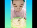 asmr buckwheat crushed shaved ice spoon eating sounds solo aibing compilation