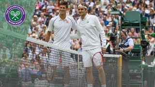Roger Federer vs Novak Djokovic:  Best points At Wimbledon | Two Titans Of The Game