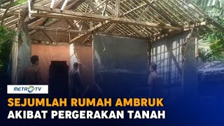 Sejumlah Rumah di Bogor Ambruk Akibat Pergerakan Tanah