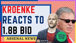 CONFIRMED | 1.8 Billion TAKE OVER  Bid | Kroenke Reation | Arsenal News Now.