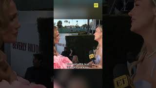 Brie Larson CRIES While Meeting Jennifer Lopez at the Golden Globes 🥹 #shorts