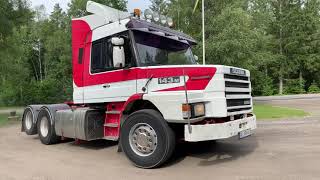 Köp Dragbil Scania T143M 500hk 6x2 på Klaravik