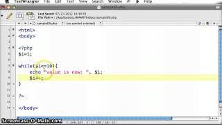PHP while loop - tutorial 09.2