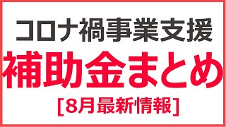 コロナ禍で使える個人事業主向け補助金・助成金まとめ【8月最新】