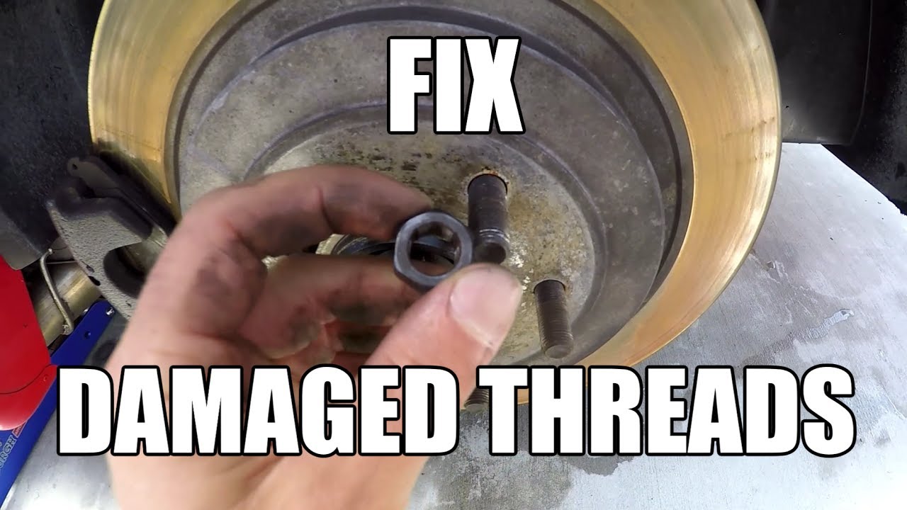 How To Repair Damaged Wheel Studs Youtube