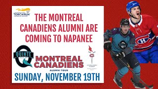 THE MONTREAL CANADIENS ALUMNI ARE COMING TO NAPANEE