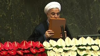 New president of Iran, Hassan Rohani, takes oath of office