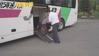 【初導入】車いすを利用する人が１人でも乗れるように　バリアフリーバス導入　北海道・日高地方