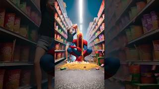 🥳 Spider-Man's Noodle Mayhem in the Supermarket #shorts