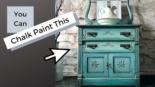 How to Ombre with Chalk Paint|Antique Wash Stand Tutorial