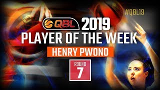 Player of the Week (Men) Round 7 QBL 2019,  Henry Pwono - South West Metro Pirates