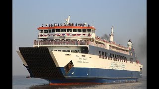 Hazira to Ghogha roro ferry #ferry #hazira #ghogha #ferry_beauty