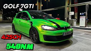 GOLF 7 GTI 425CH : La bête qui attire tous les regards !! 👽😍 @BlackBerets63