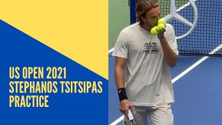 Stephanos Tsitsipas Practice Session at Louis Armstrong stadium #usopen2021