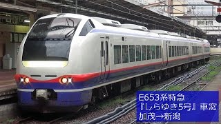 E653系特急『しらゆき5号』車窓 【4】加茂→新潟