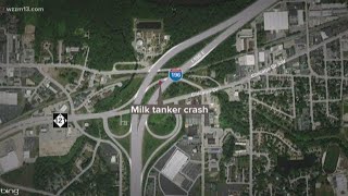 Exit ramp on I-196 reopens after milk tanker crash