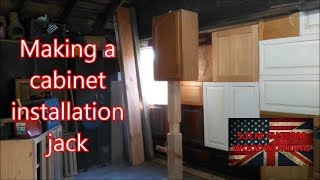 Making a cabinet installation jack